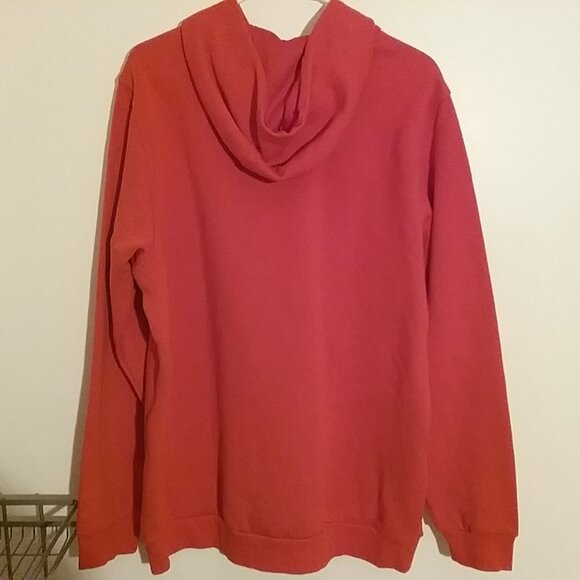 Adidas NWOT Men's Red Hoodie With Logo, Size Large - Picture 2 of 2